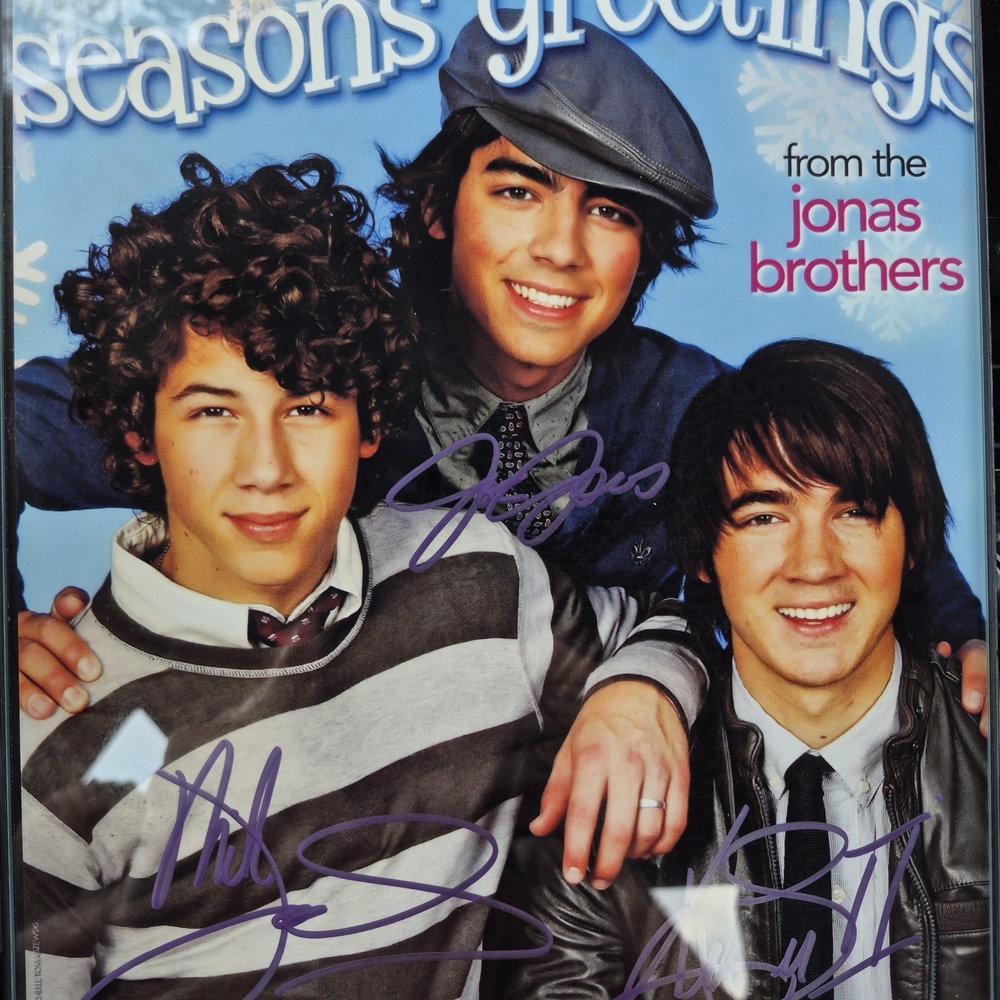 Jonas Brothers Framed Autograhed Picture